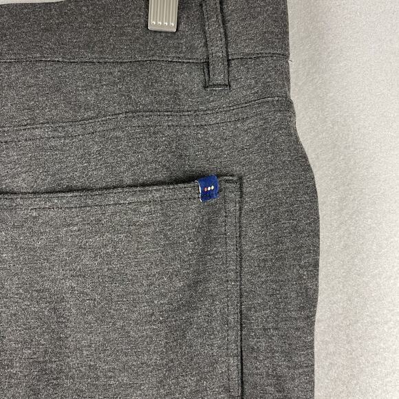 Swing Control Golf Pants Mens 34x32 Gray Ponte Stretch Straight Performance - Picture 13 of 14